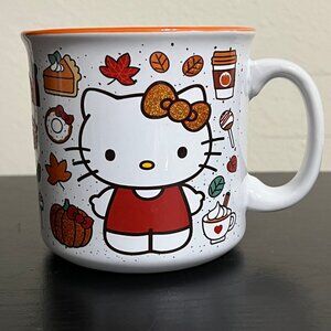 Sanrio Hello Kitty Fall Pumpkin Spice Glitter Rainbow Cup / Mug 20oz Autumn NEW